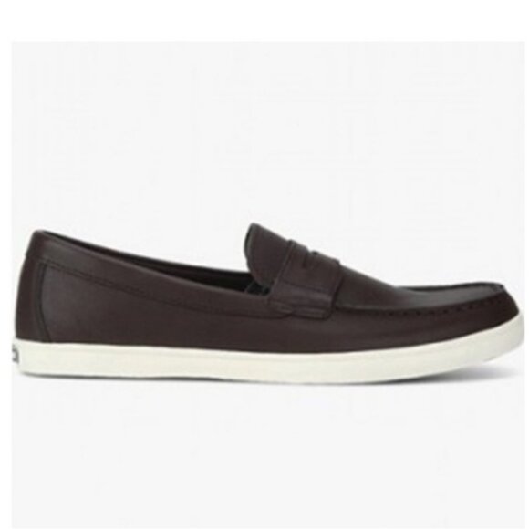 Cole Haan SZ 12 Hyannis Brown Leather Loafer / Sneaker Wardrobe Staple Preppy - Picture 2 of 9